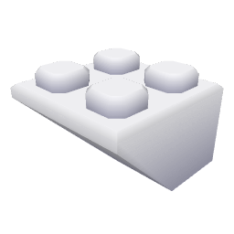 Brick Slope Corner Outside Inverted 2x2